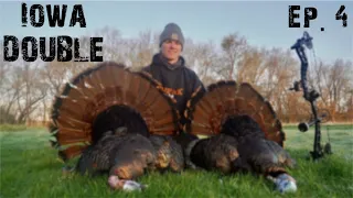 Iowa DOUBLE with a BOW! Morning #2 | Wyatt Gregory | The Wild Outdoors | Turkey Hunting |