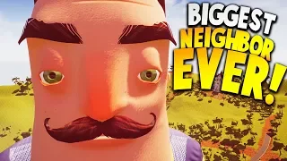 BIGGEST NEIGHBOR EVER! THIS IS INSANE! | Hello Neighbor Beta 3