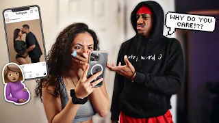 GETTING MAD THAT MY EX GOT A GIRL PREGNANT!! *PRANK ON BOYFRIEND*