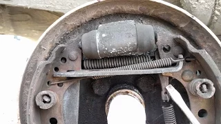 Drum brake adjustment and stuck rear hub removal