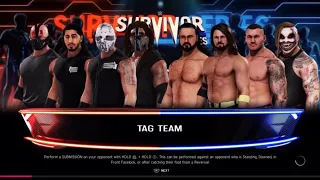WWE 2K20 Gameplay 8 man tag team Retribution vs Team Raw Survivor Series