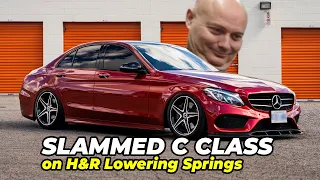 LOWLYFE 2017 MERCEDES C300 LOWERED ON H&R SPRINGS