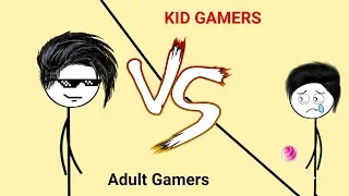 Adult Gamers Vs Kid Gamers || Cakes Animation ||