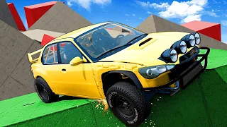 Cars vs Impossible Obstacles in BeamNG!