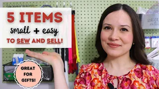 5 EASY (and small) ideas to sew and sell to make a little extra money in 2021!