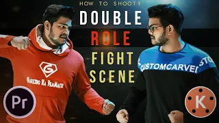 How To Shoot & Edit Double Role Fight Scene || HINDI ||