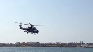 Mi-35M and Mi-8, Chernomorskoe, Crimea