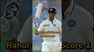 Rahul Dravid 1 Run 100 Balls 🥶 || #cricket #shorts #viralvideo
