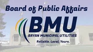 Bryan Board of Public Affairs Meeting, September 1, 2020 at 5:00 P.M.