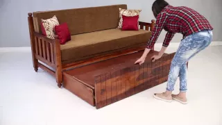 Wooden Erika sofa cum bed Upto 55% Discount - Wooden street