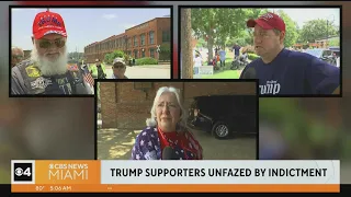 Trump supporters unfazed by federal indictment