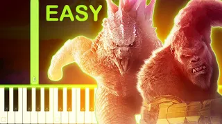 GODZILLA X KONG 2 THEME - EASY Piano Tutorial