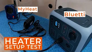 Teardrop Camper Heater Setup - MyHeat & Bluetti