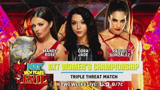 Mandy Rose vs Cora Jade vs Raquel Gonzalez (NXT Women's Triple Threat - Full Match Part 2/2)