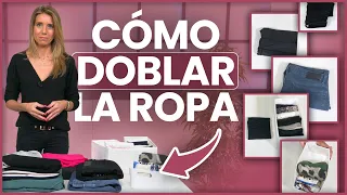 Cómo doblar la ropa para ahorrar espacio