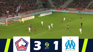 LOSC Lille vs. Olympique Marseille [3-1] | Ligue 1 Uber Eats 2023/24 | Match Highlights!