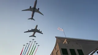 Etihad flypast before the 2019 Abu Dhabi Grand Prix at Yas Marina Circuit