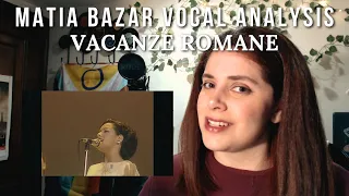 Versatile Vocalist Analyses Matia Bazar (Antonella Ruggiero) - Vacanze Romane (Reaction)