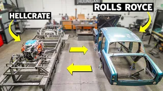 How to make a ‘78 Rolls Royce RAD! Prepping our Art Morrison chassis and 700hp Hellcrate motor!