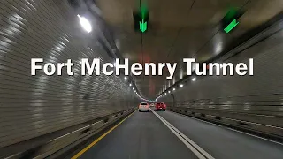 Fort McHenry Tunnel Southbound - Baltimore MD 4K