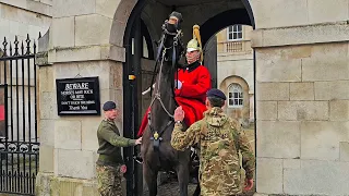 MASSIVE MELTDOWN and CHAOS as huge King's Horse spooks and the Guard takes control!
