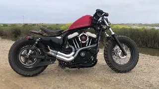 48 sportster with backdraft Twisted Chopper pipes. FP3 tuned. Off roadster