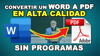 Como convertir un WORD a PDF Sin Programas | Guardar PDF sin perder calidad 2022