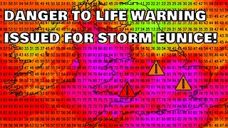 Storm Eunice to bring 100mph+ Winds with RED Warning now Issued! 17th February 2022