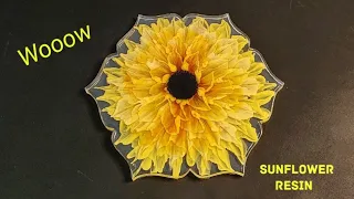 My most beautiful 3D resin sunflower/3d resin bloom