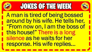 🤣 BEST JOKES OF THE WEEK! - A man is tired of being bossed around by his wife, so… | Funny Jokes