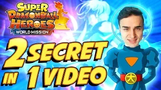 TROVO 2 SECRET in 1 VIDEO! - Pack Opening SUPER DRAGON BALL HEROES WORLD MISSION
