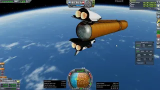 Realism Overhaul in KSP 1.8.1 -  SLS Engine Recovery System Test
