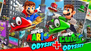 Super Mario Odyssey + Super Luigi Odyssey - Full Game Walkthrough (4K)
