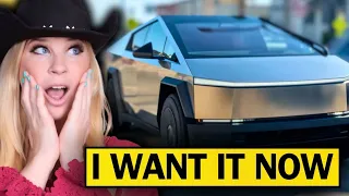 Surprising people with Tesla’s New Cybertruck!