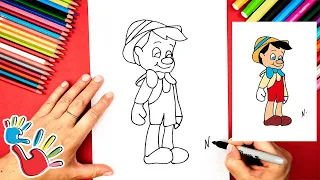 How To Draw Pinocchio | Easy Step-by-Step Tutorial for Kids