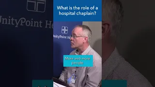 What is the role of a hospital chaplain? #shorts