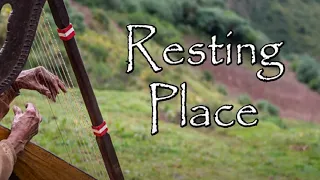 Resting Place Hymn 💙 Relaxing Christian Harp Hymn Instrumental