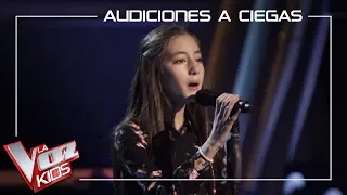 Daniela Sánchez - Los gatos no ladran | Blind Auditions | The Voice Kids Antena 3 2019