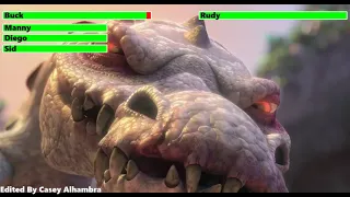 Ice Age: Dawn of the Dinosaurs Final Battle with healthbars