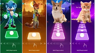 Sonic - Fox - Dog - Cat -Tiles Hop EDM Rush