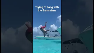 TRYING TO HANG WITH MY BAHAMIAN FRIENDS | dumb ways to die Exuma, Bahamas! #youtubeshorts #ytshorts