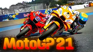 ЛУЧШИЙ ОБГОН КАРЬЕРЫ МОТОЦИКЛИСТА - MotoGP 21