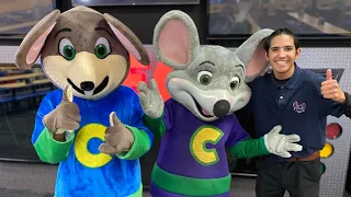 Isaiah’s first road show as Chuck E Dupe with Chuck E Cheese Mays Landing NJ 2024 #chuckecheese