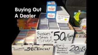 Buying Everything Off A Dealers Table - Card Show Video Part 2