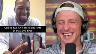 Calling two Chinese restaurants at the same time | TRY NOT TO LAUGH #142