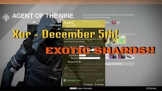 Destiny Xur Location Week13 - December 5th - 7th 2014