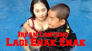 Irfan Lontong Berenang Bareng Marsha Gagal fokus