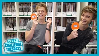 Caspar Lee and Joe Sugg play Mr and Mrs