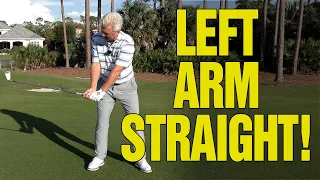 🔥 Little Known SECRET Keeps the Left Arm Straight in Your Golf Swing! 🔥