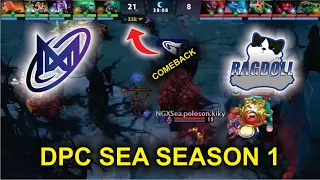 NIGMA GALAXY vs RAGDOLL - CRAZY SERIES - DPC SEA Tour 1: Division 2 Dota 2 Highlights